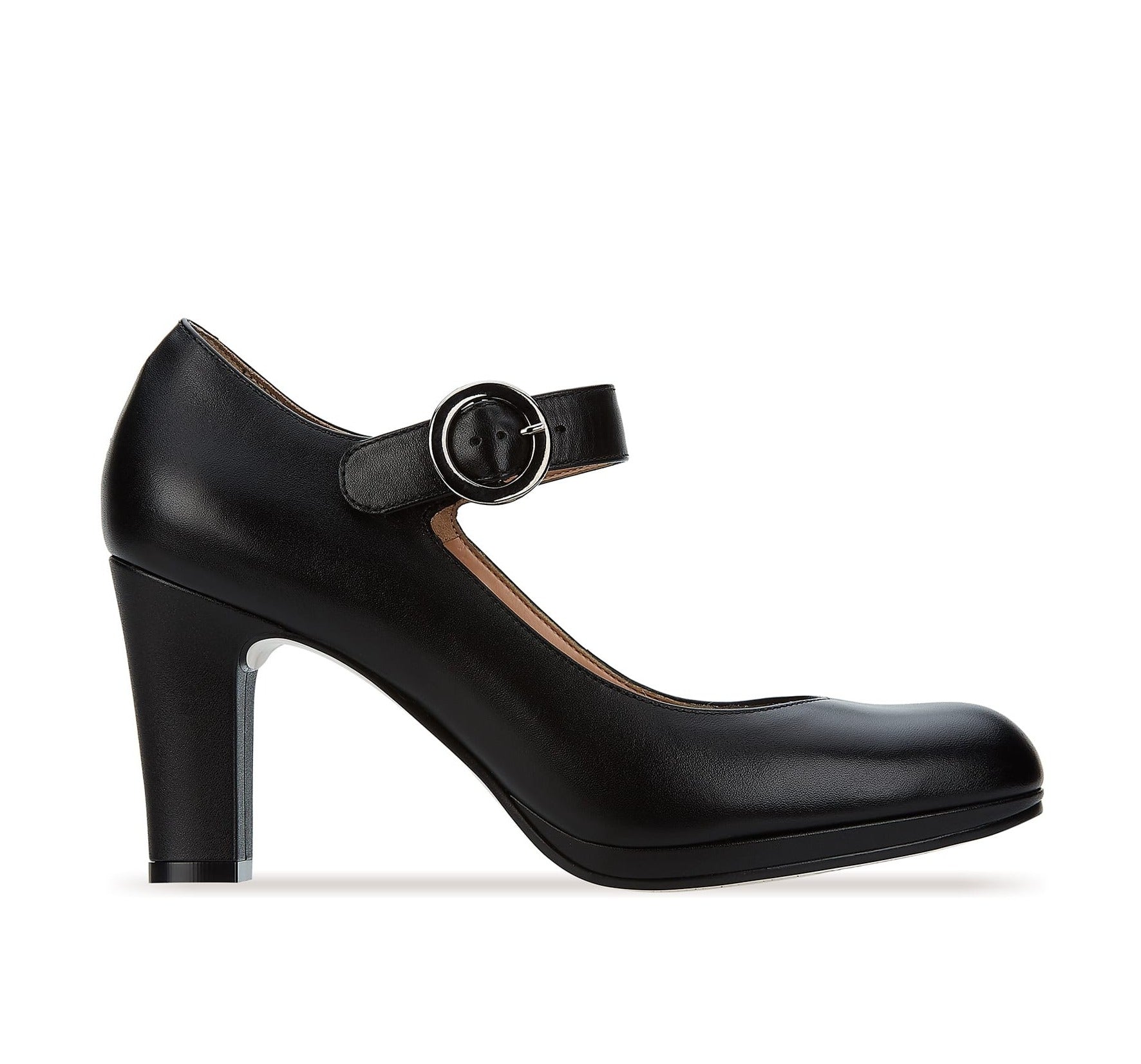 Andrea Leather Heels With Ankle Strap 4134