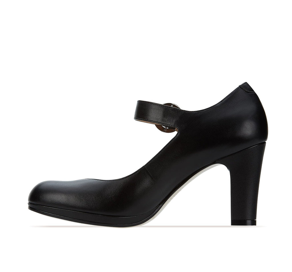 Andrea Leather Heels With Ankle Strap 4134