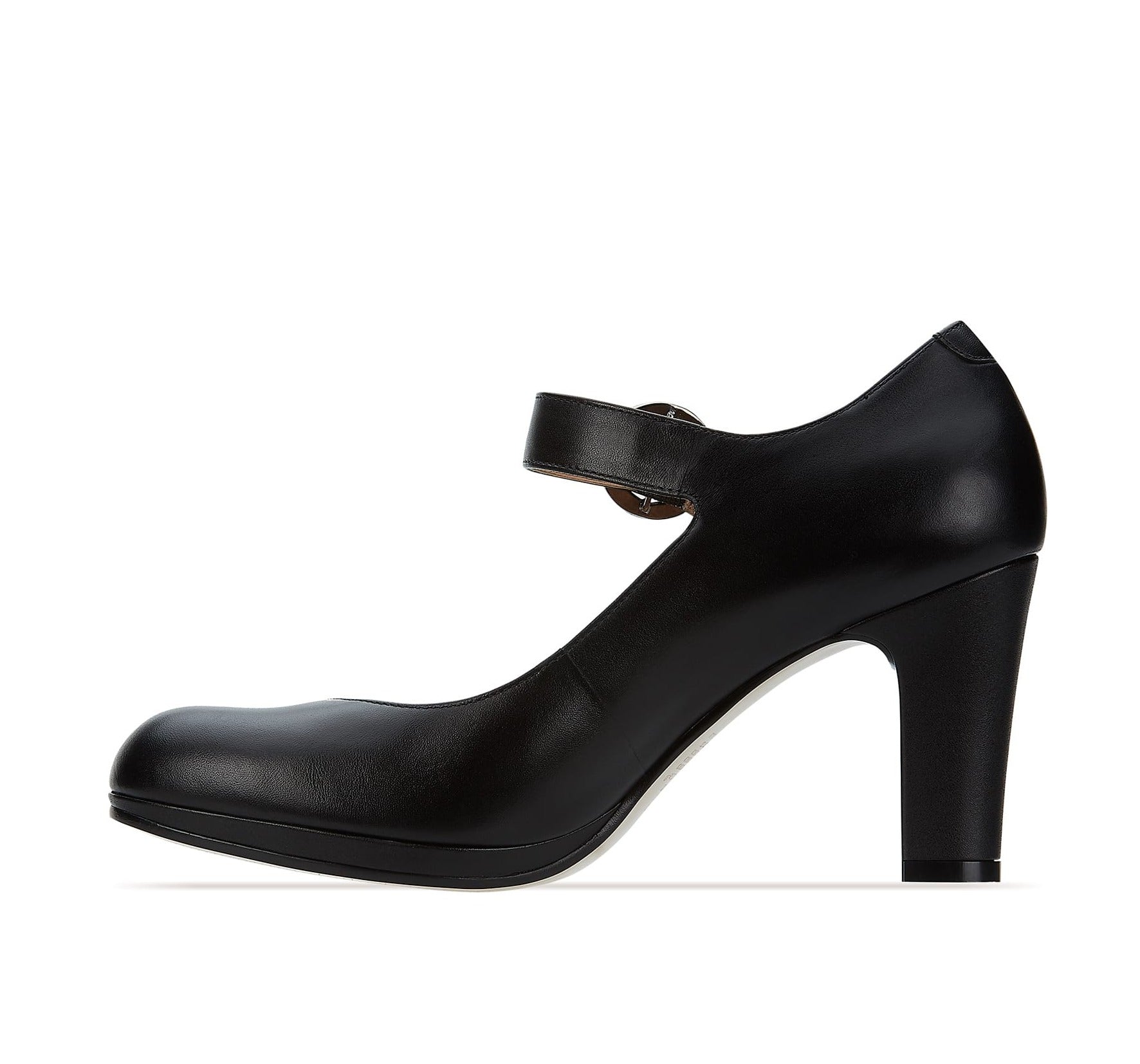 Andrea Leather Heels With Ankle Strap 4134