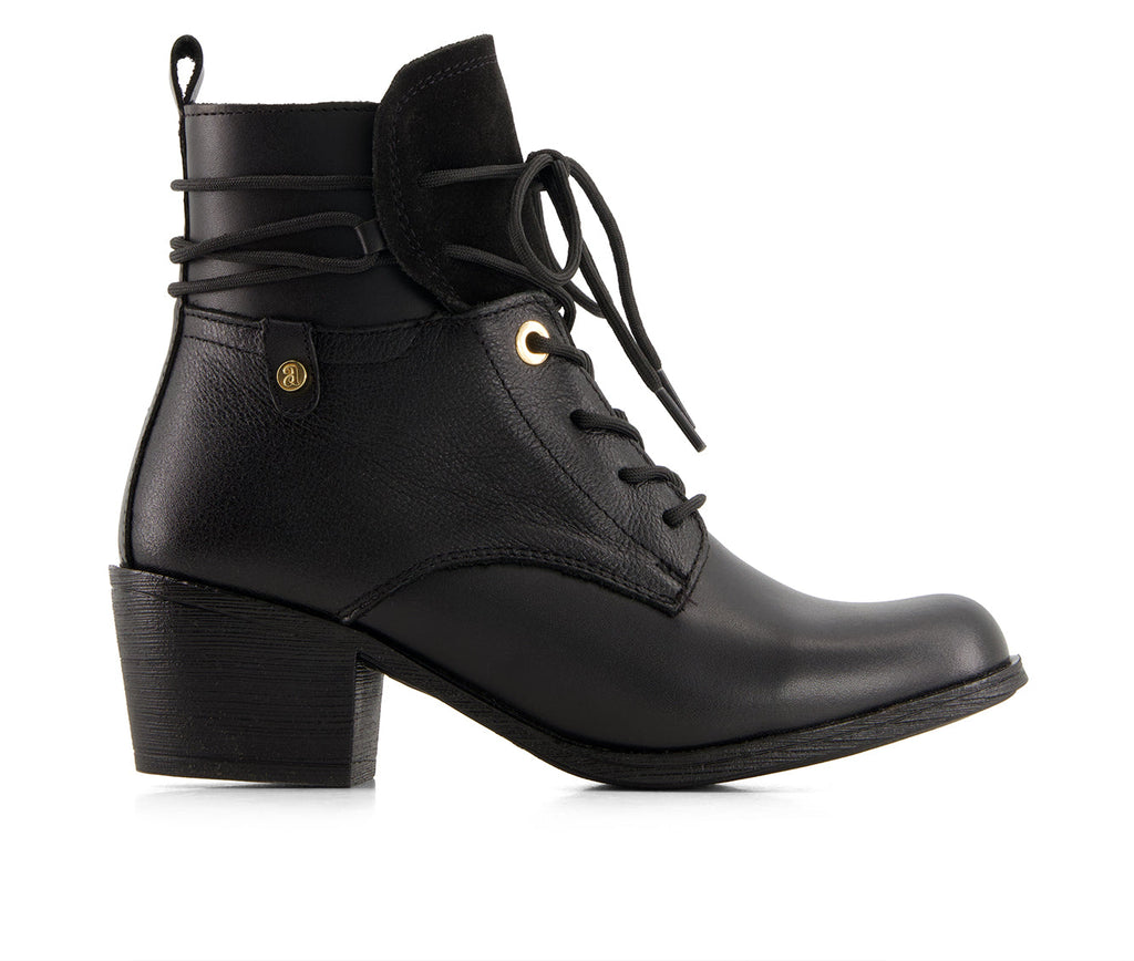 Andrea Women's Leather Lace up Ankle Booties 36123