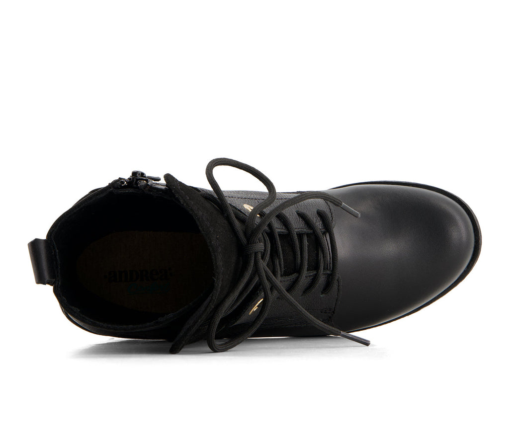 Andrea Women's Leather Lace up Ankle Booties 36123