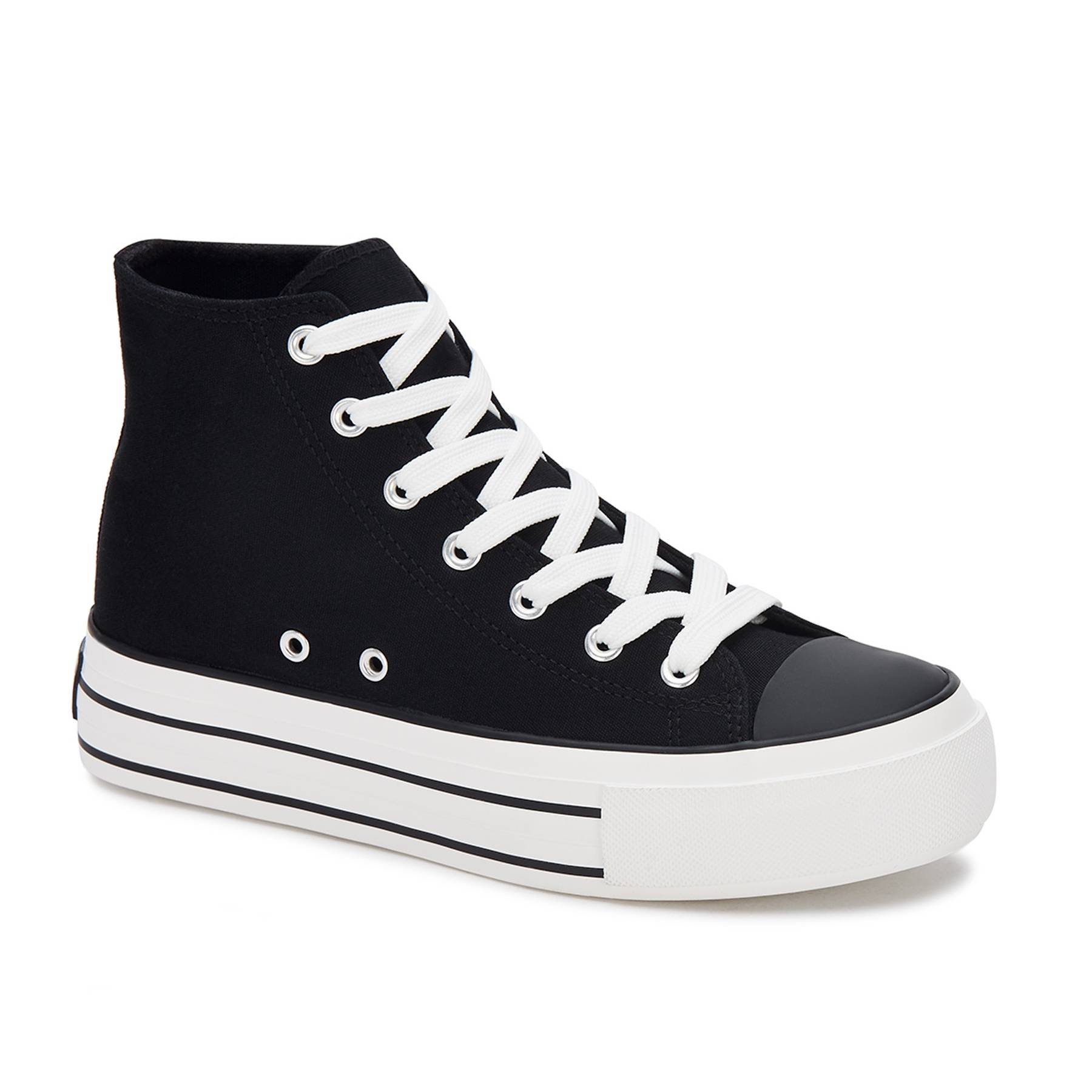 Andrea Canvas Sneaker Boots With Platform 89614