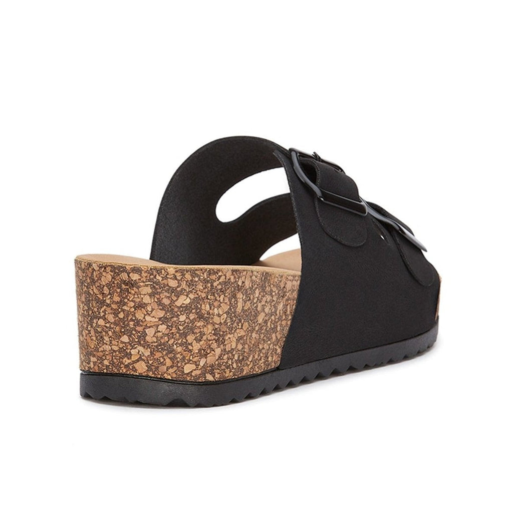 Andrea Comfort Footbed Wedge Double Buckle Sandal 83067