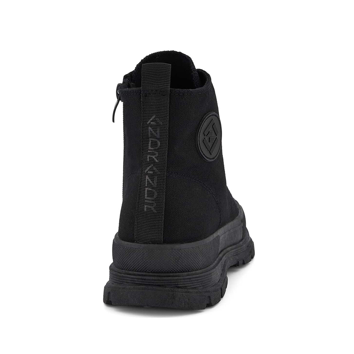 Andrea Canvas Sneaker Booties With Side Zipper 63898