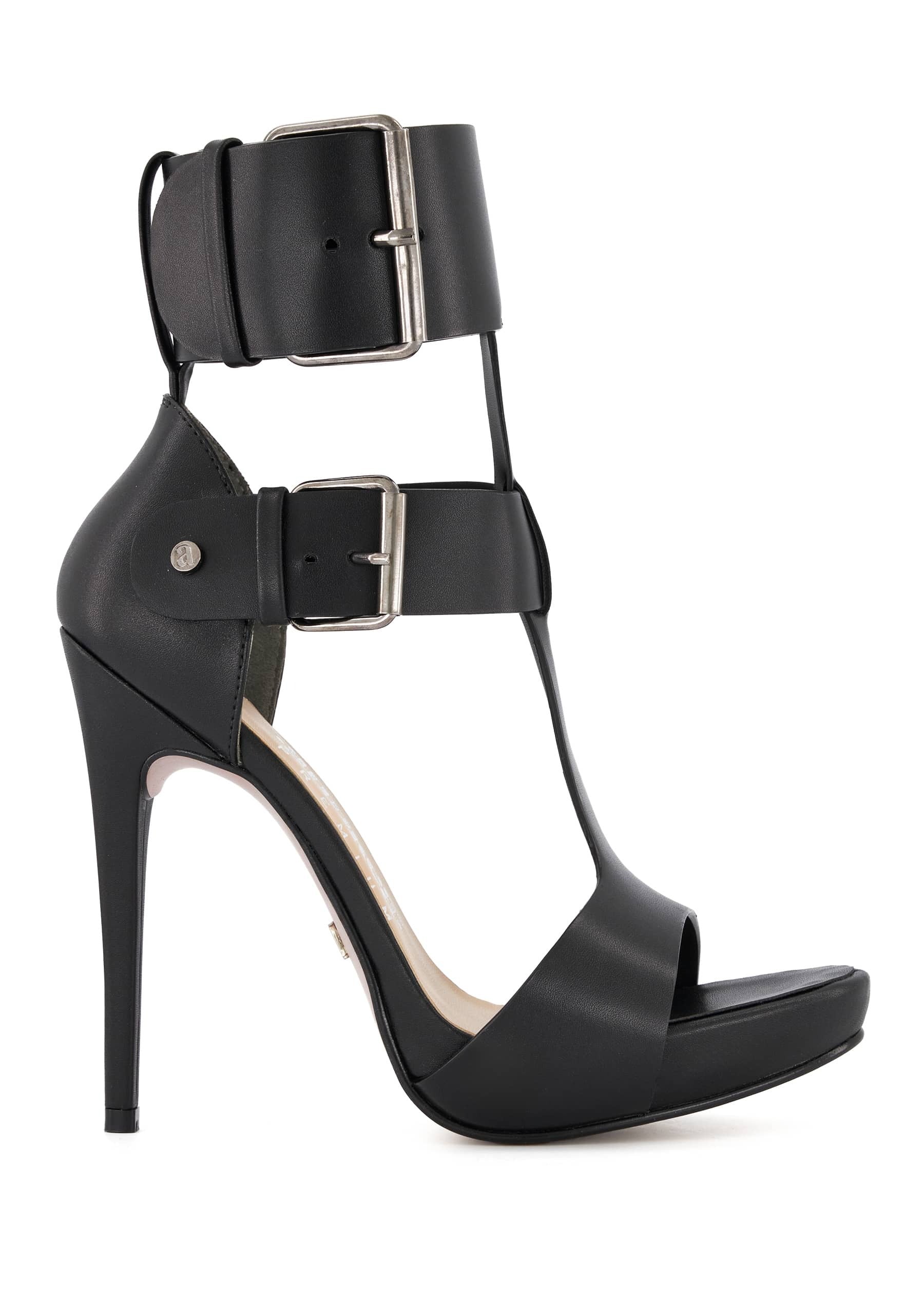 Andrea Premium Double Buckle Ankle Strap High Heels 67353