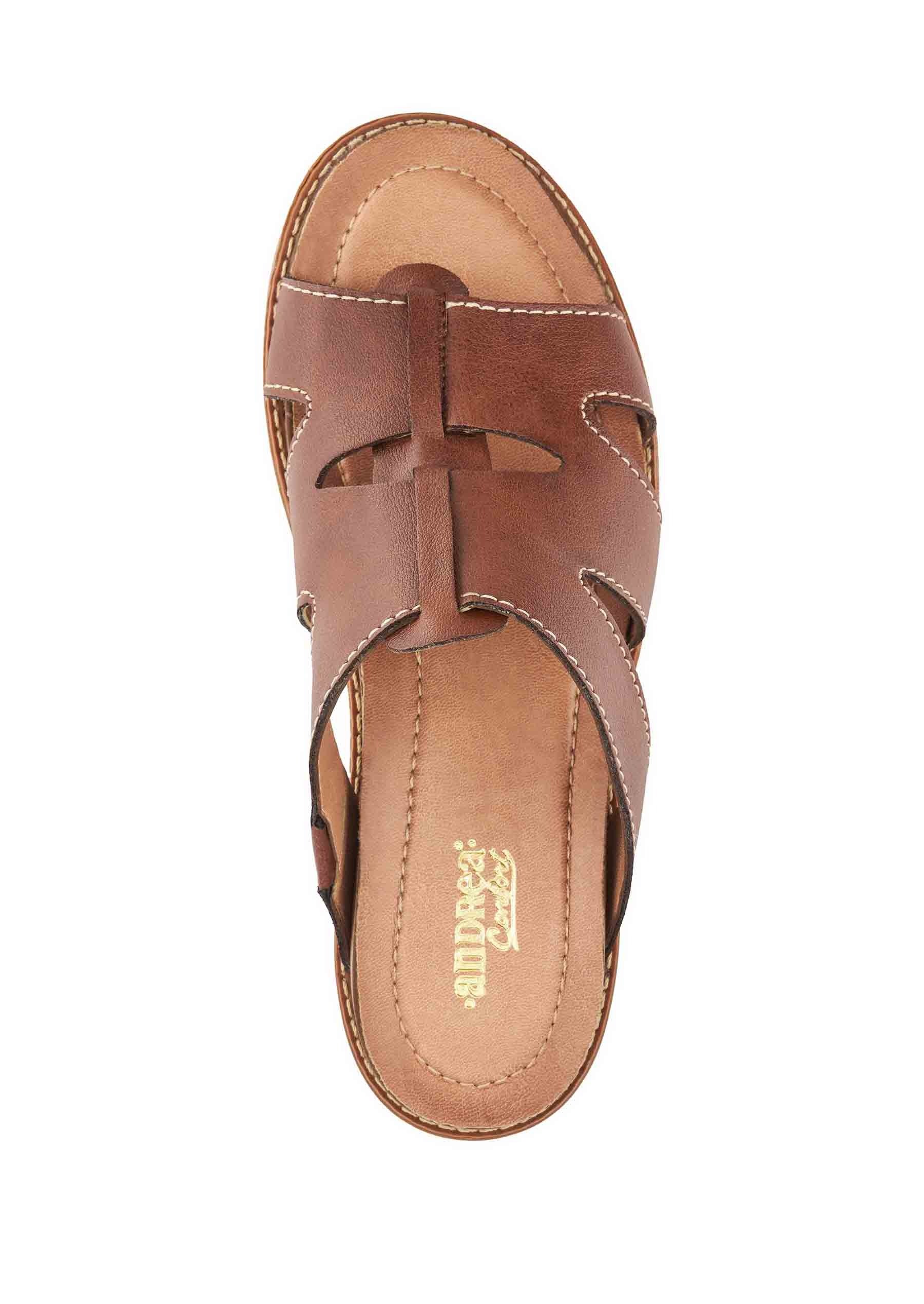 Andrea Fisherman Low Wedge Sandal 68105