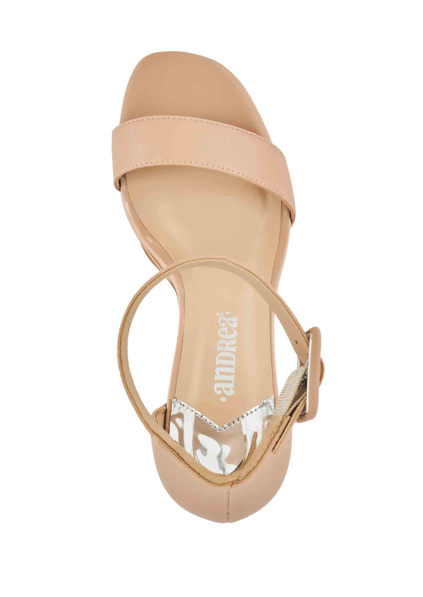 Andrea High Cone Heel Ankle Strap Sandal 70529
