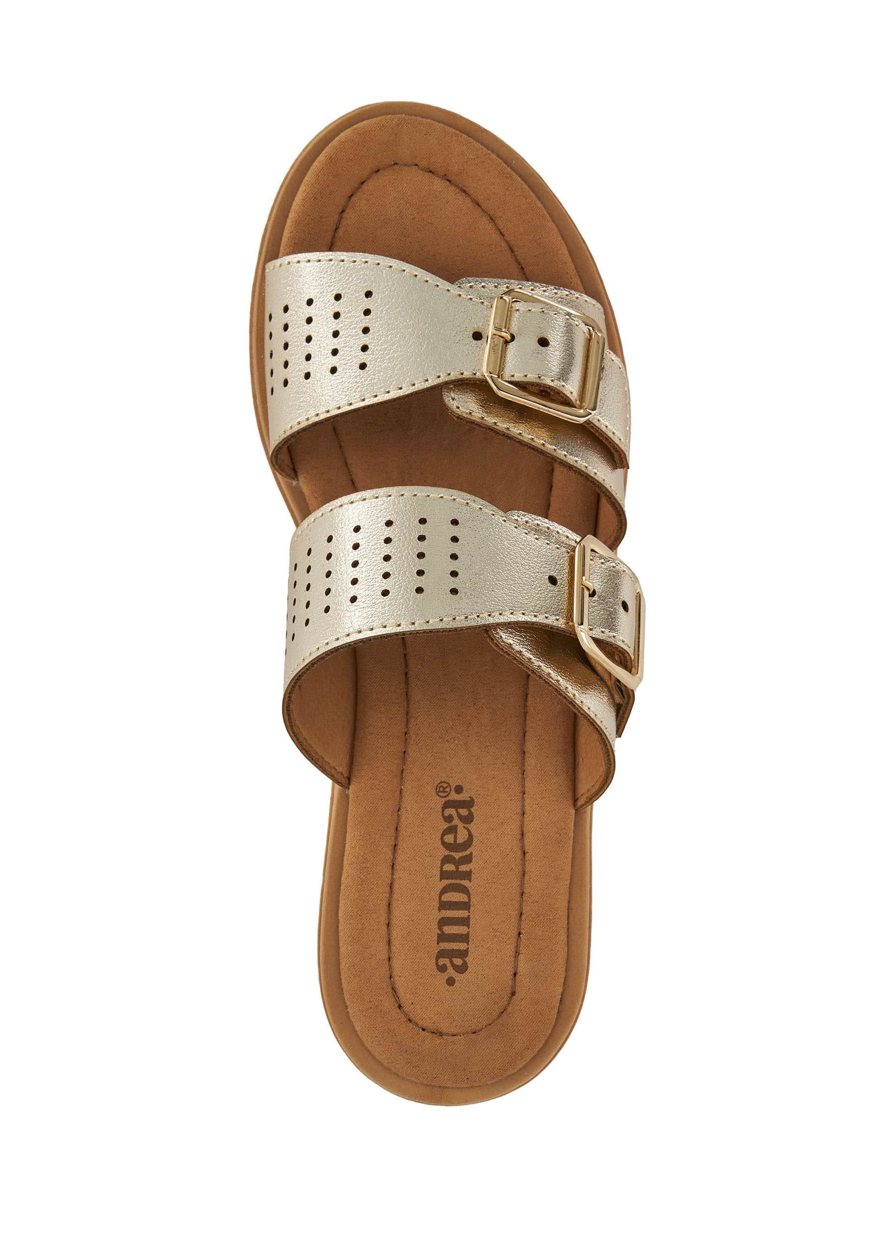 Andrea Comfort Footbed Double Buckle Sandals 70580
