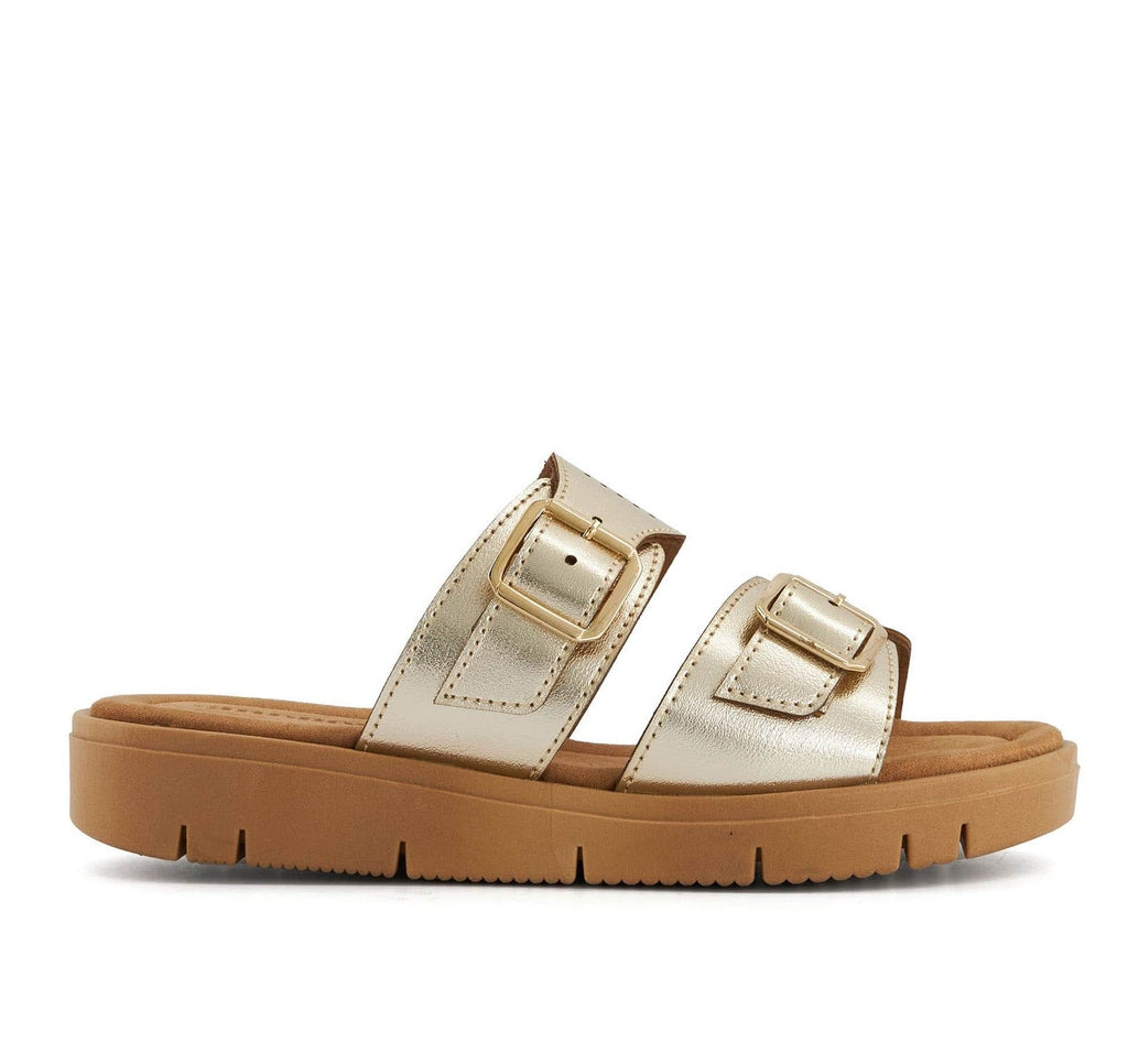 Andrea Comfort Footbed Double Buckle Sandals 70580