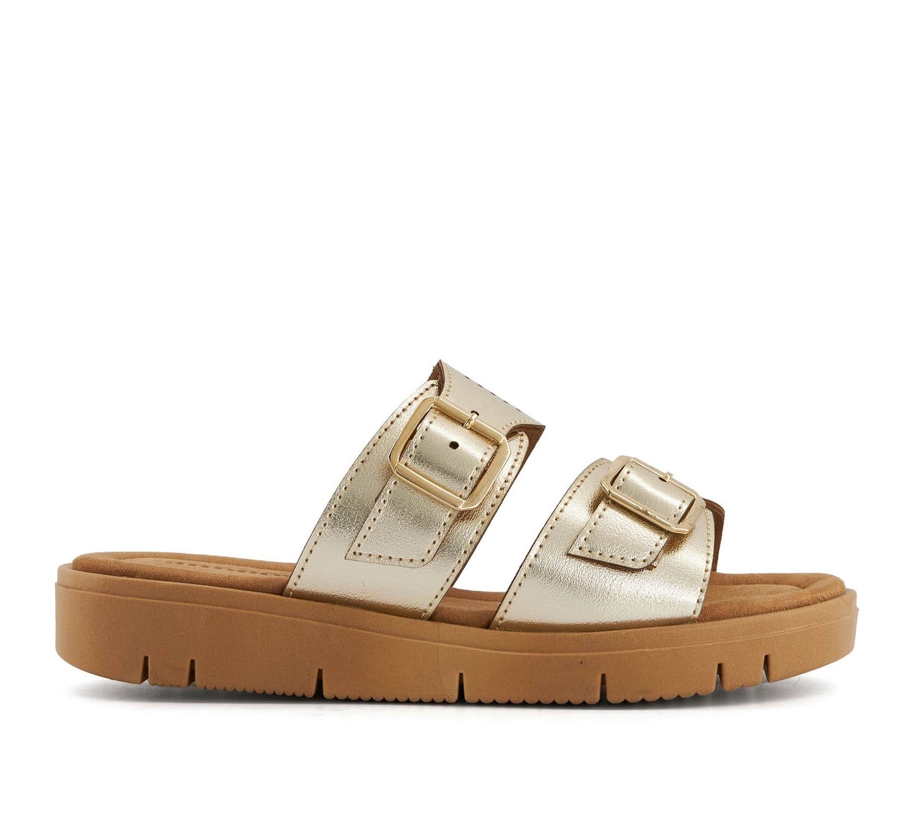 Andrea Comfort Footbed Double Buckle Sandals 70580