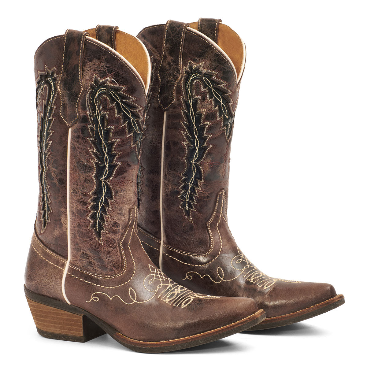 Women's Cowgirl Leather Boots By Forastero FOR84641