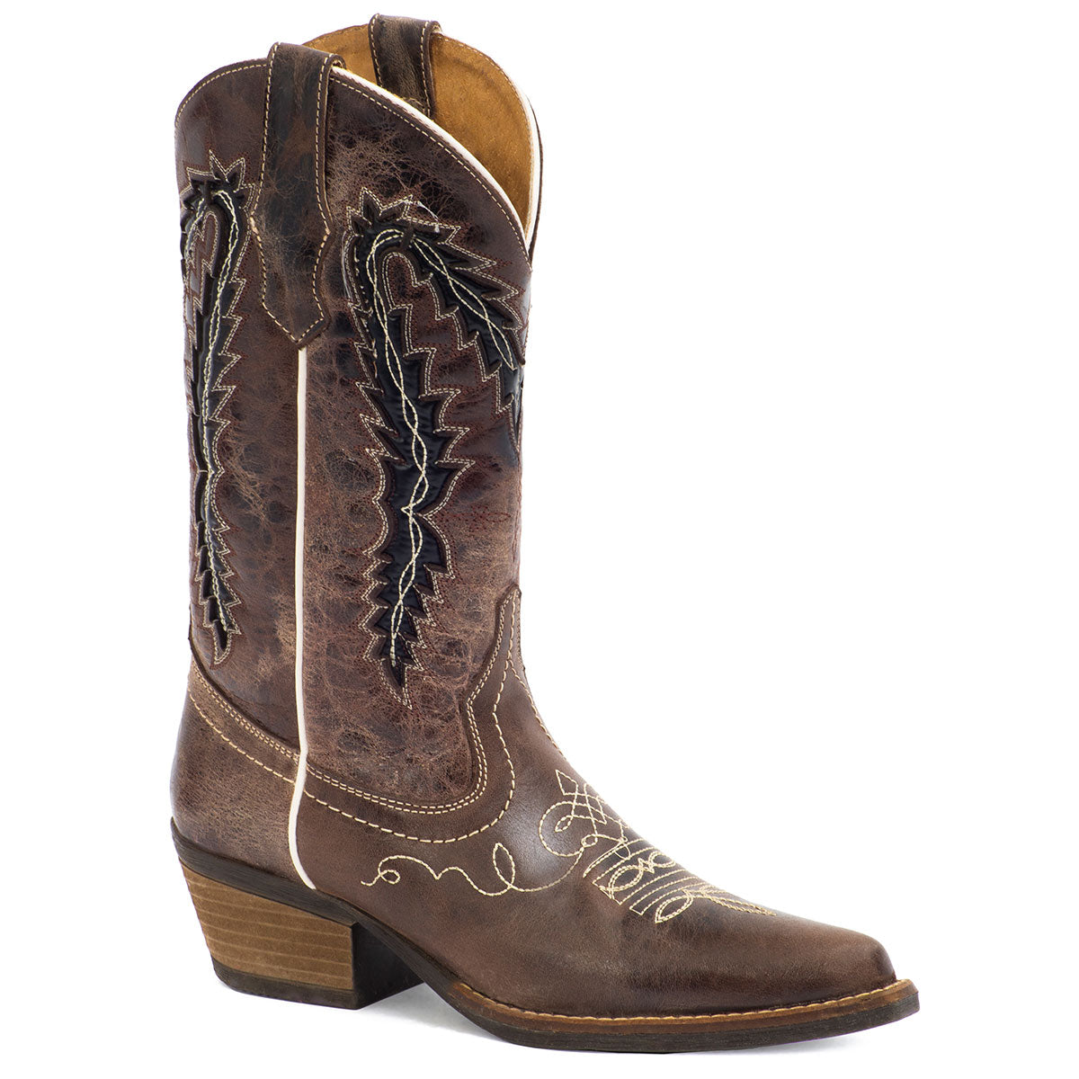 Women's Cowgirl Leather Boots By Forastero FOR84641