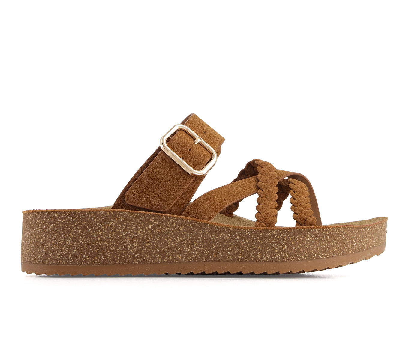 Andrea Women's Footbed Wedge Sandals with buckle 61751