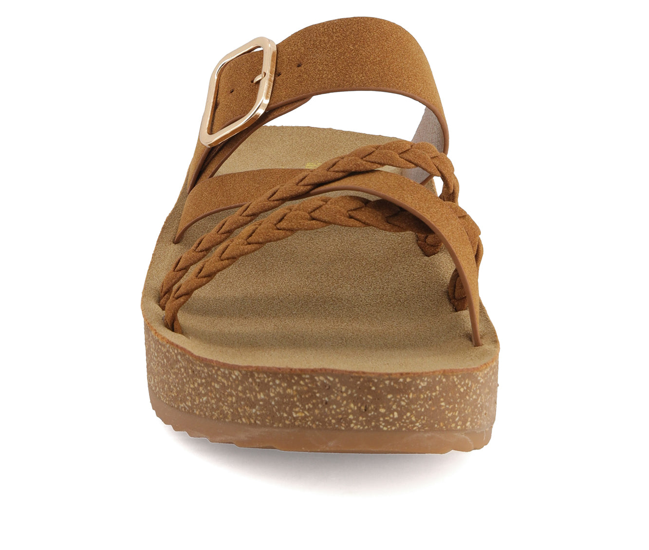 Andrea Women's Footbed Wedge Sandals with buckle 61751