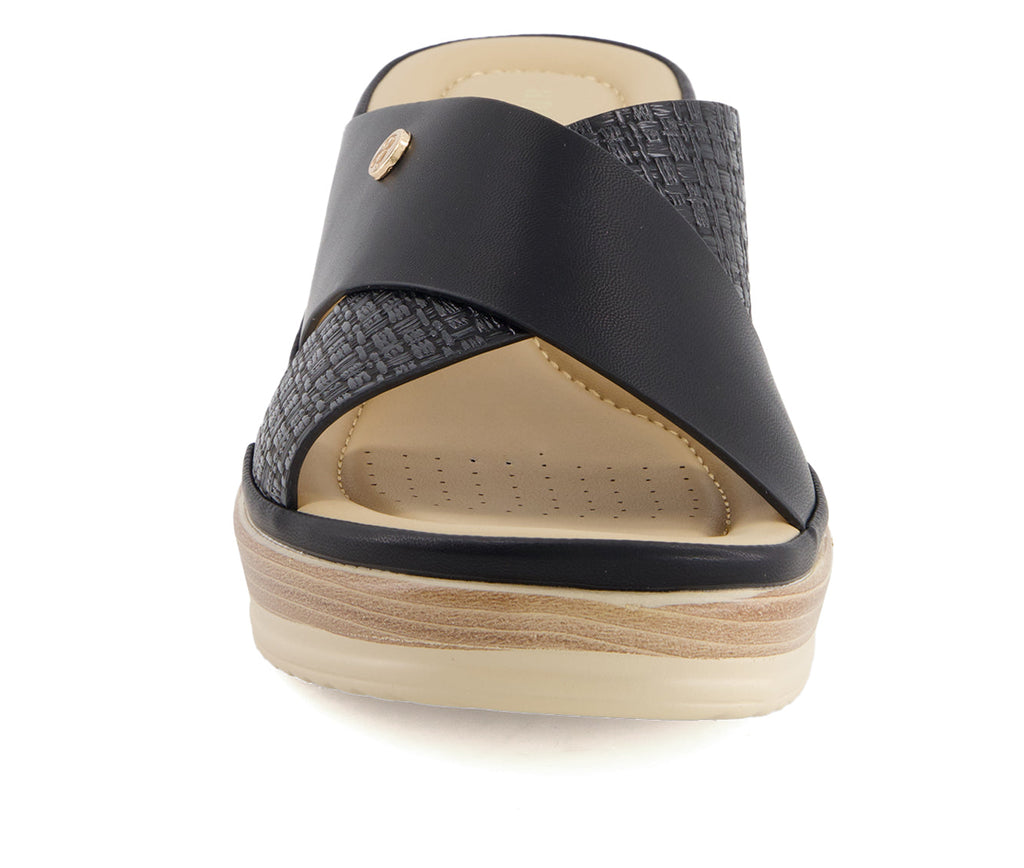 Andrea Women's Criss Cross Wedge Sandals 61947