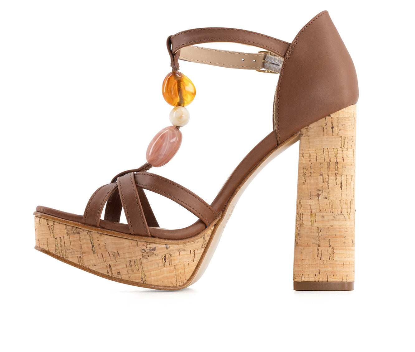 Andrea Women's High Heel Sandals With Ornamental Stones 65082