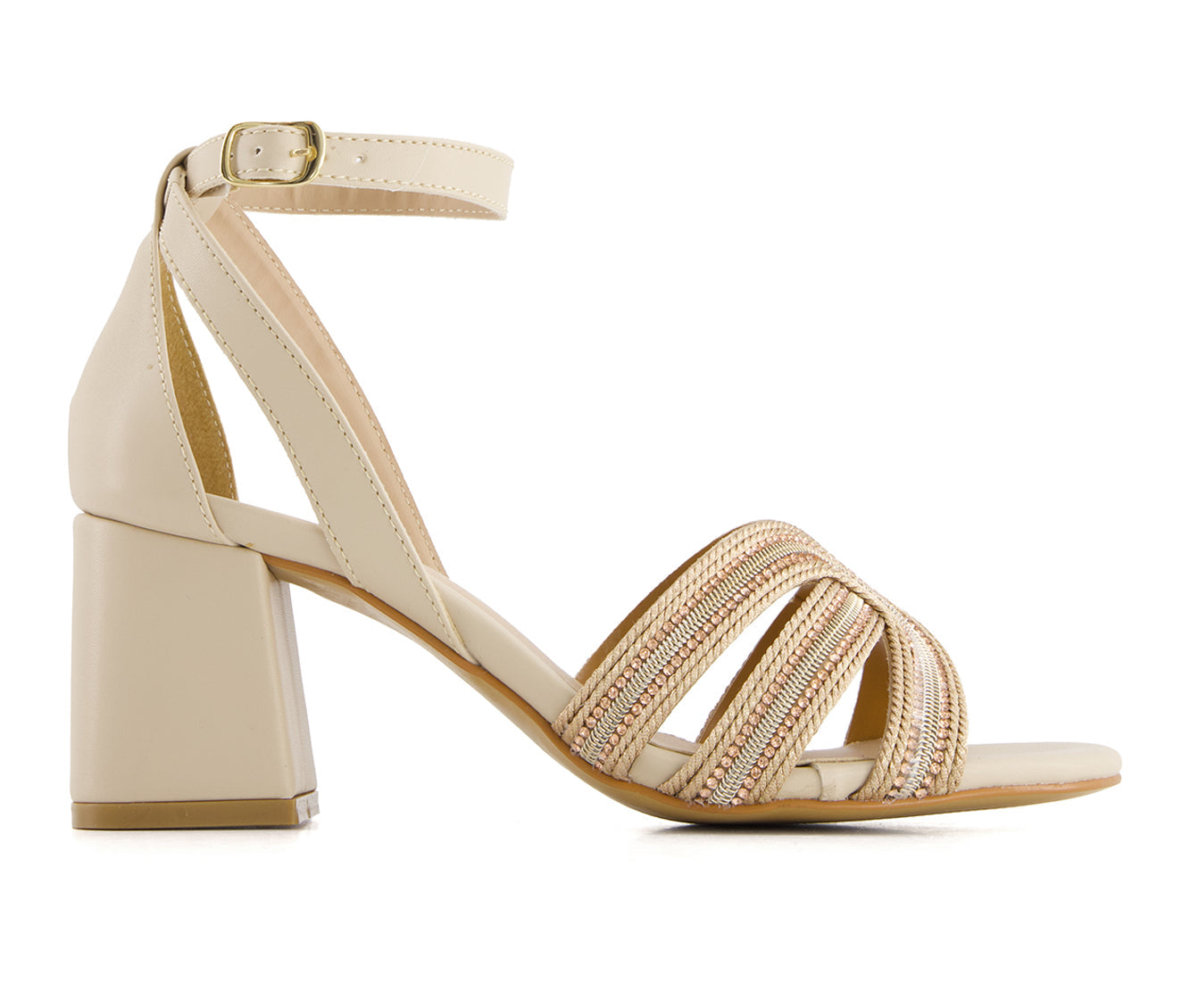 Andrea Women's Medium Heel Ankle Strap Sandals 65167