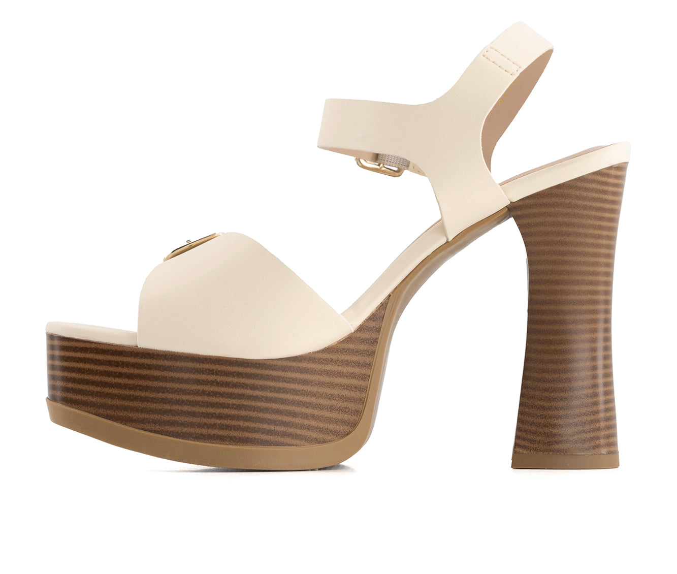 Andrea Women's Heeled Platform Ankle Strap Sandals 64761