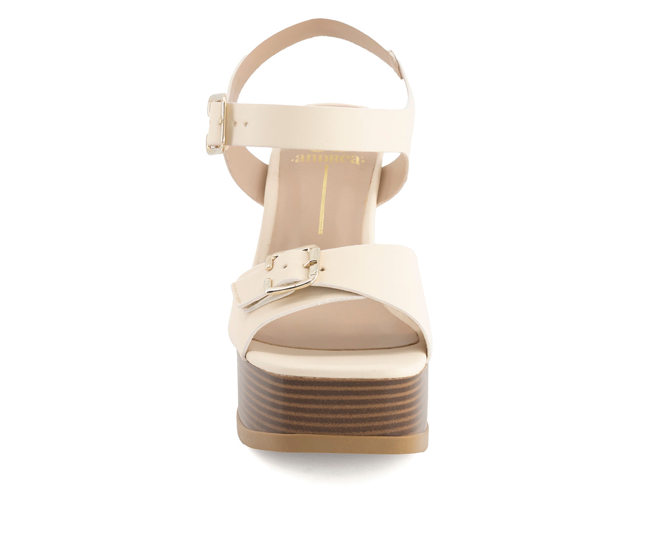 Andrea Women's Heeled Platform Ankle Strap Sandals 64761