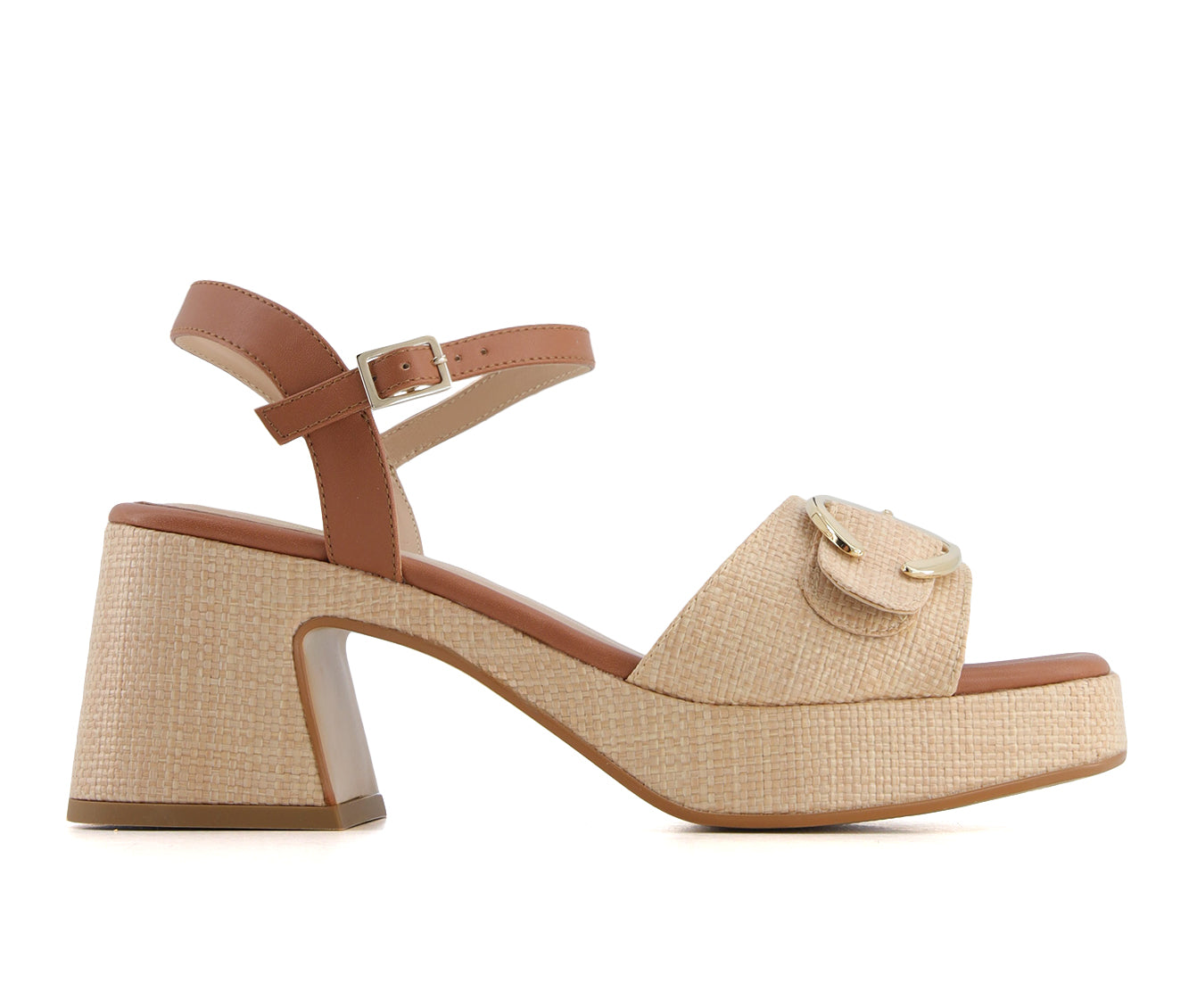 Andrea Women's Heeled Platform Ankle Strap Sandals 65035