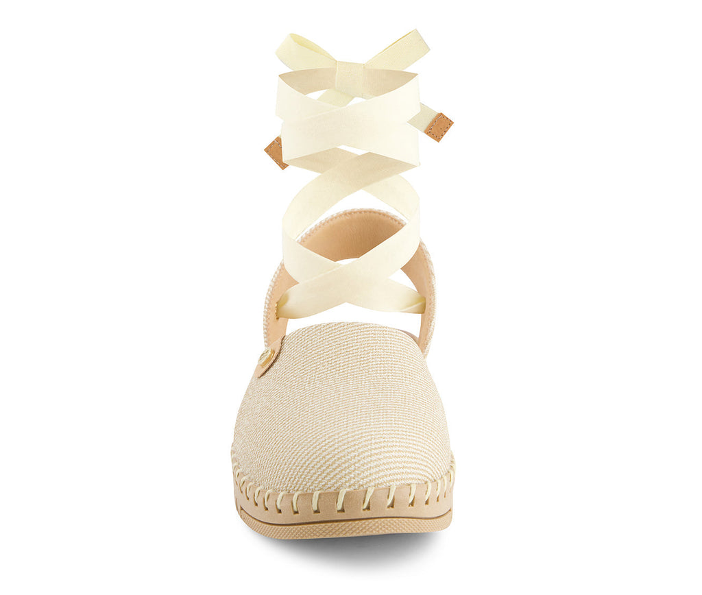 Andrea Women's Textile Ribbon Lace Flats 65286