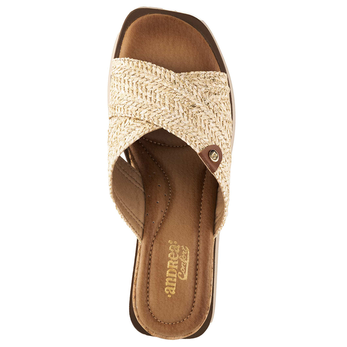 Andrea Women's Criss Cross Platform Wedge Sandals 65506