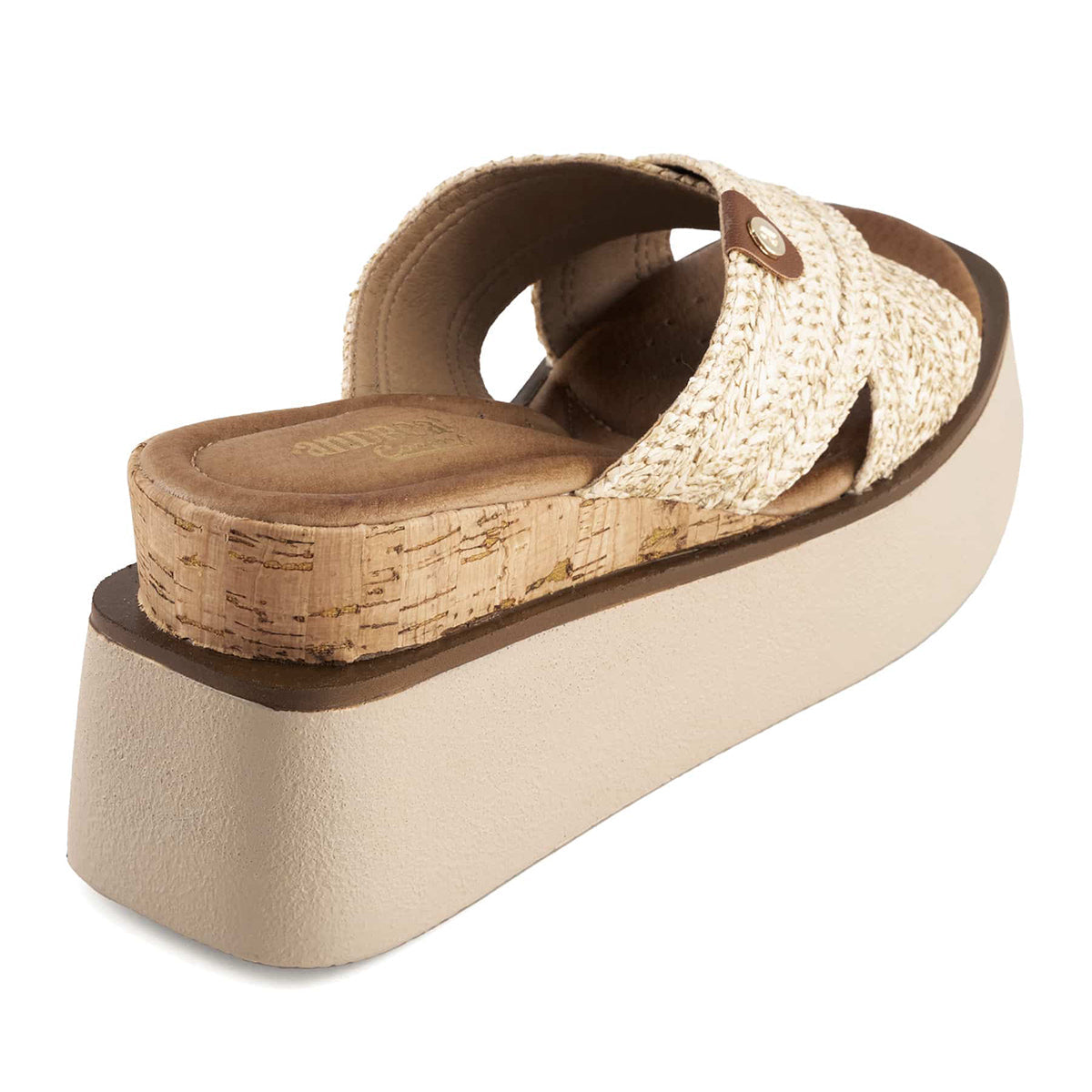 Andrea Women's Criss Cross Platform Wedge Sandals 65506