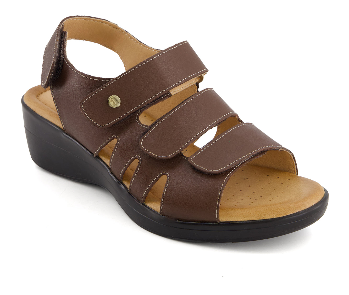 Andrea Women's Premium Comfort Wedge Fisherman Leather Sandals 65432