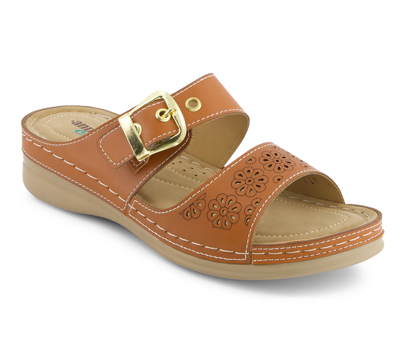 Andrea Women's Double Strap Comfort Sandals 65595