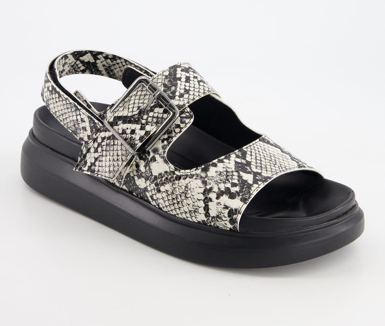 Andrea Women's Footbed Sandals with Hook and loop slingback 66756