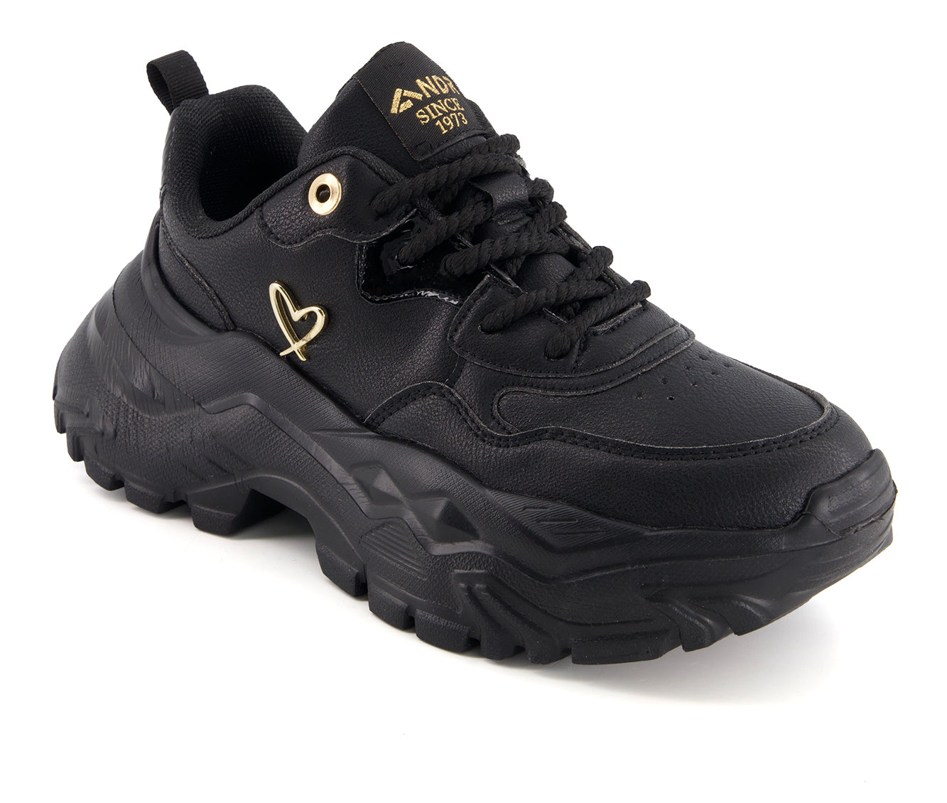 Andrea Women's Chunky Sneakers with Golden Heart 67730