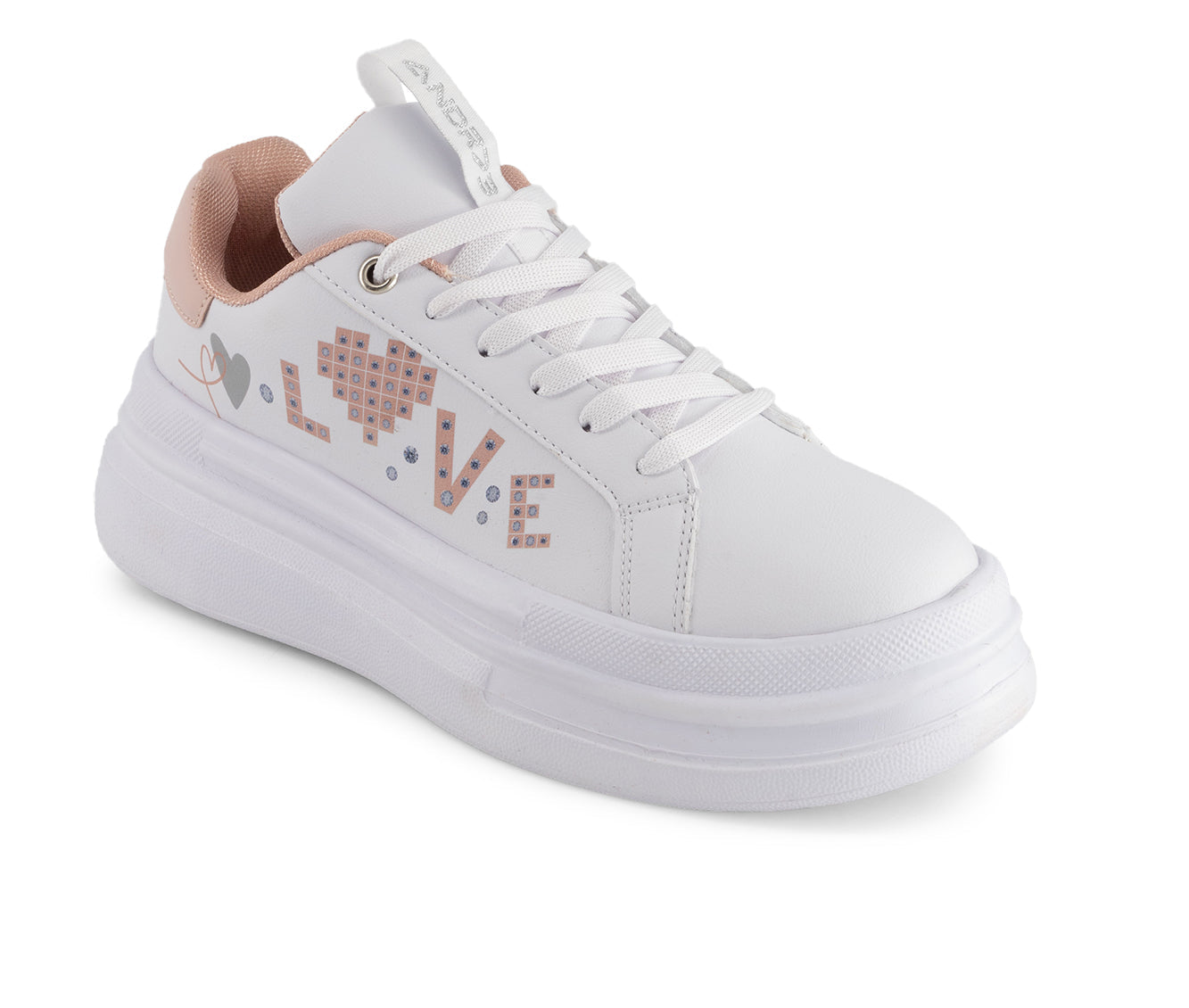 Andrea Women's Platform Sneakers LOVE 68032