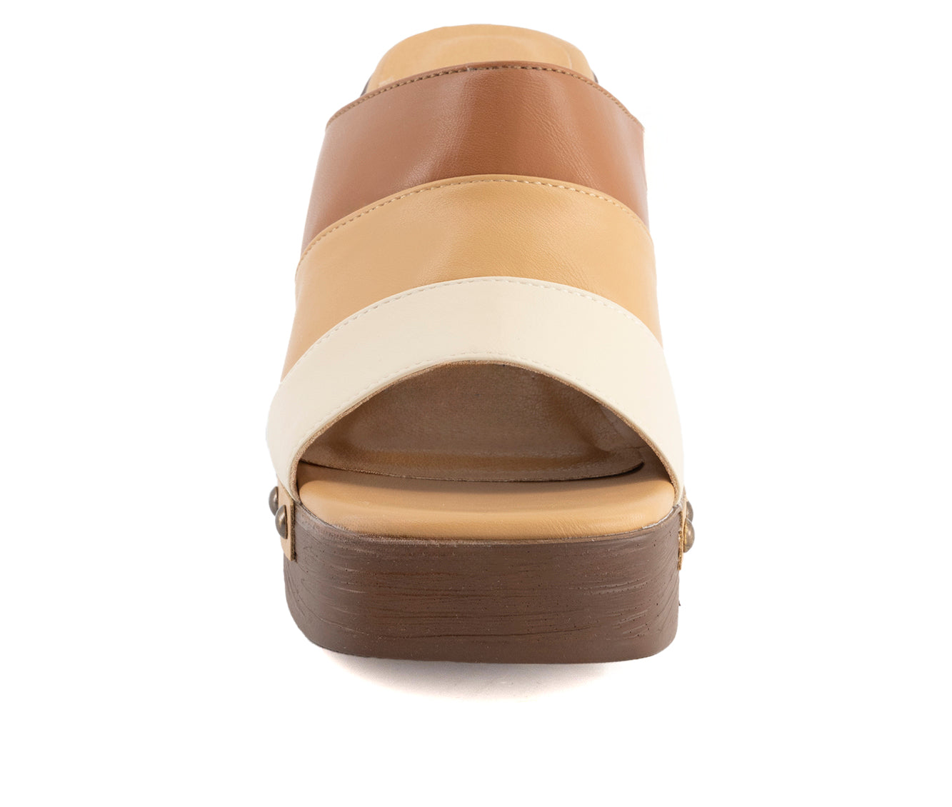 Andrea Women's Heeled Slide Sandals with multicolor upper 68036