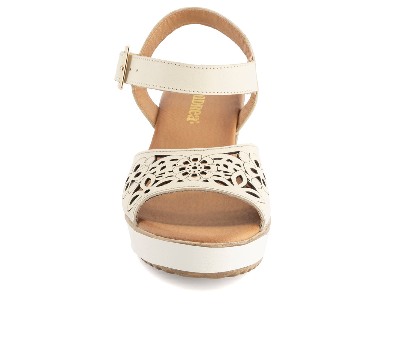 Andrea Women's Wedge Heel Ankle Strap Platform Sandals 68321