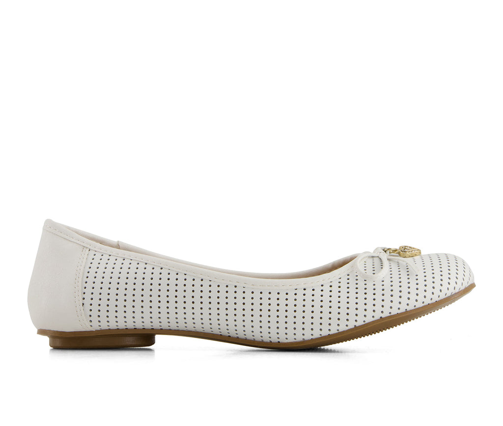 Andrea Women's Laser Cut Pattern Ballerinas 69431