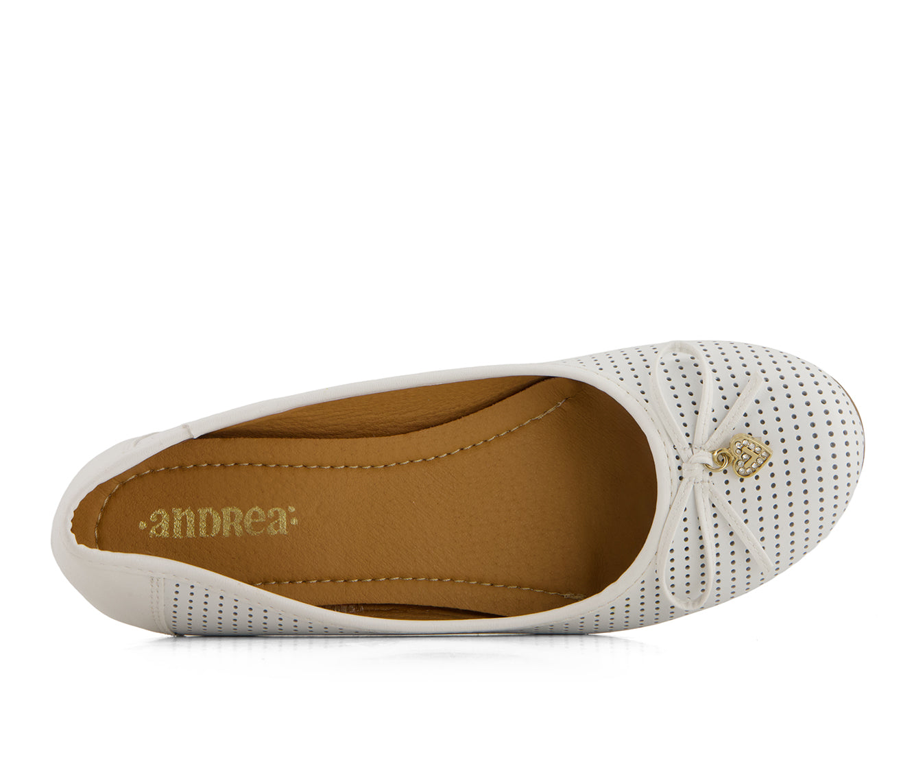 Andrea Women's Laser Cut Pattern Ballerinas 69431