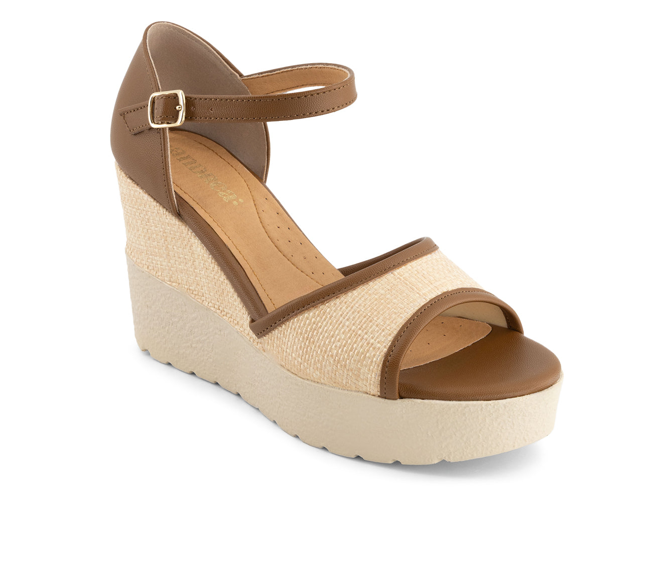 Andrea Women's Wedge and Platform Ankle Strap Sandals 69475