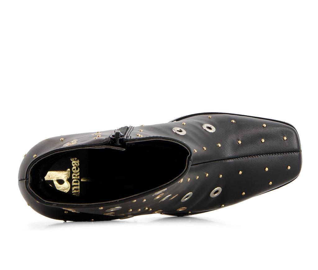 Andrea Women's Medium Heel Riveted Ankle Booties 88365