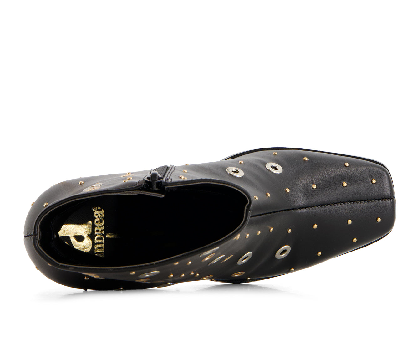 Andrea Women's Medium Heel Riveted Ankle Booties 88365