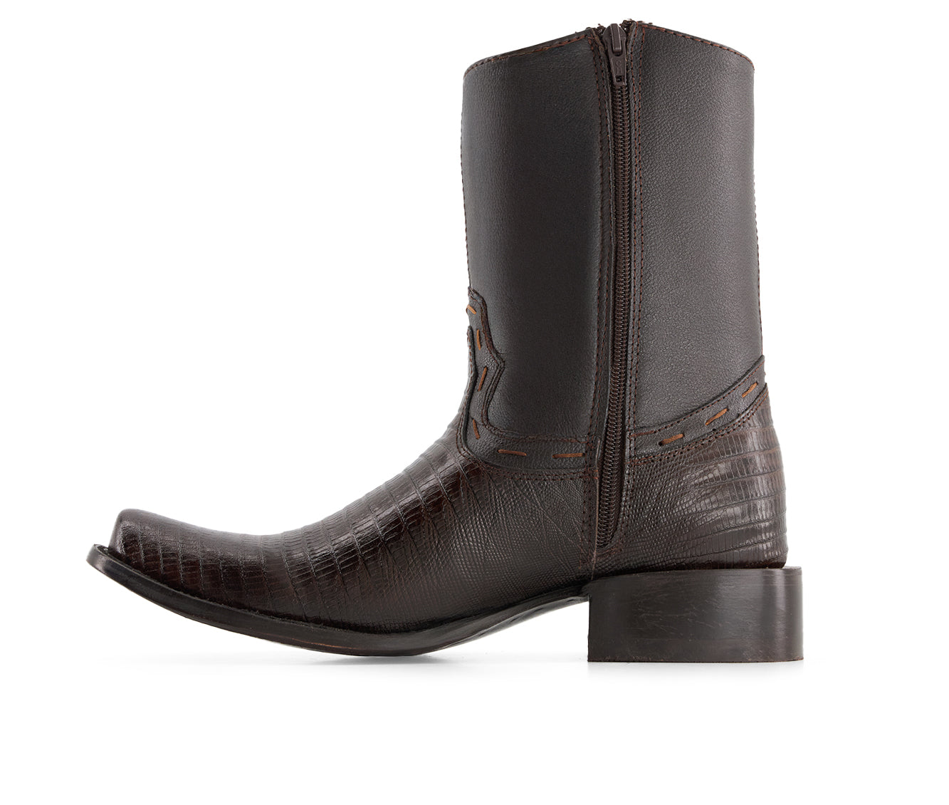 Forastero Men's Leather Cowboy Boots with Square Toe 60458