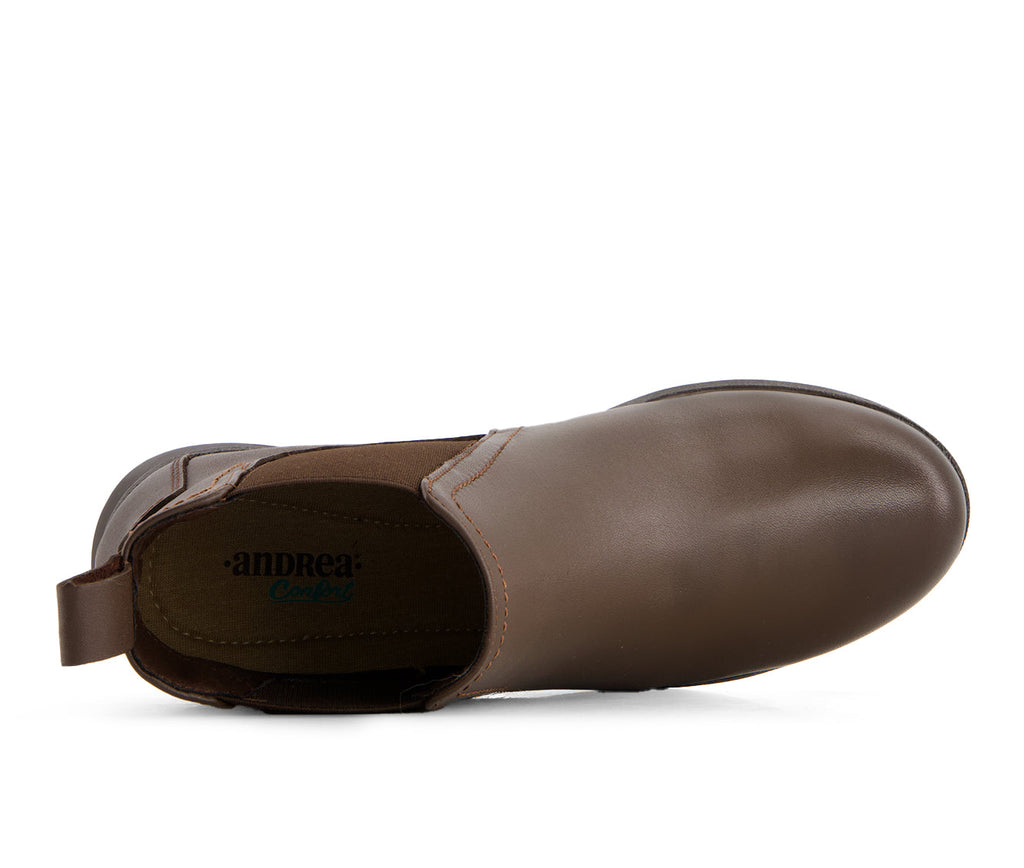 Andrea Women's Leather Short Chelsea Boots 90569