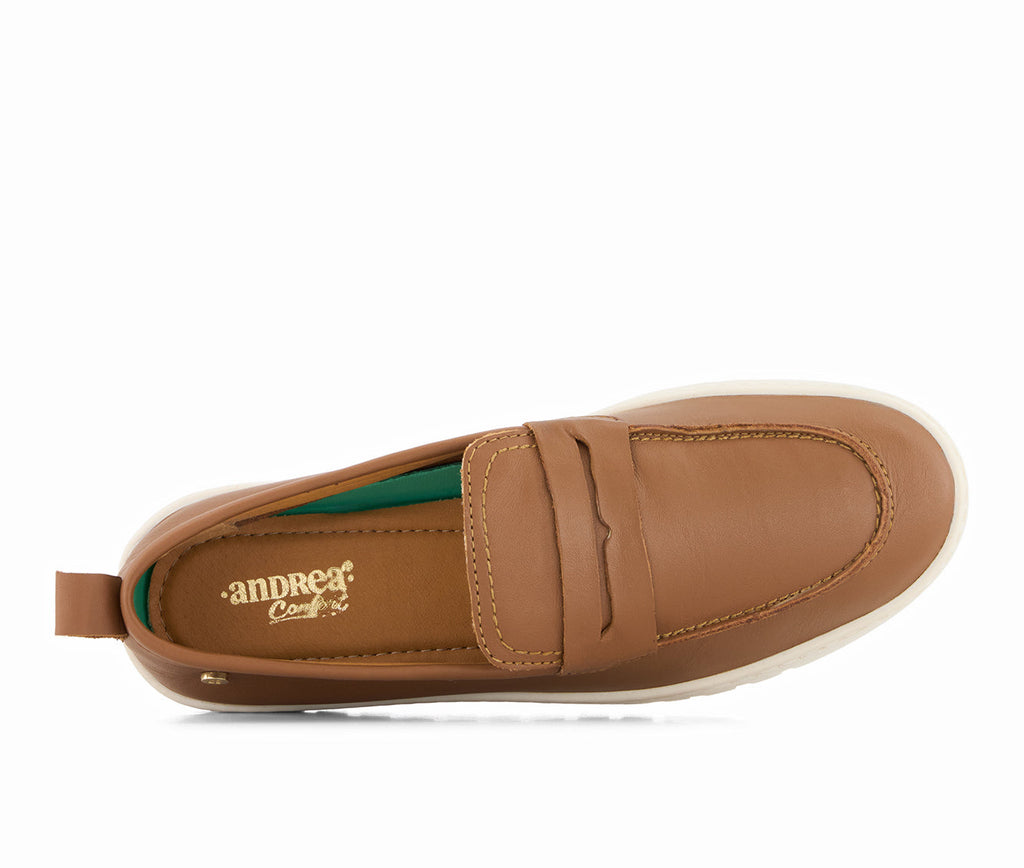 Andrea Women's Leather Loafers llight weight 90554