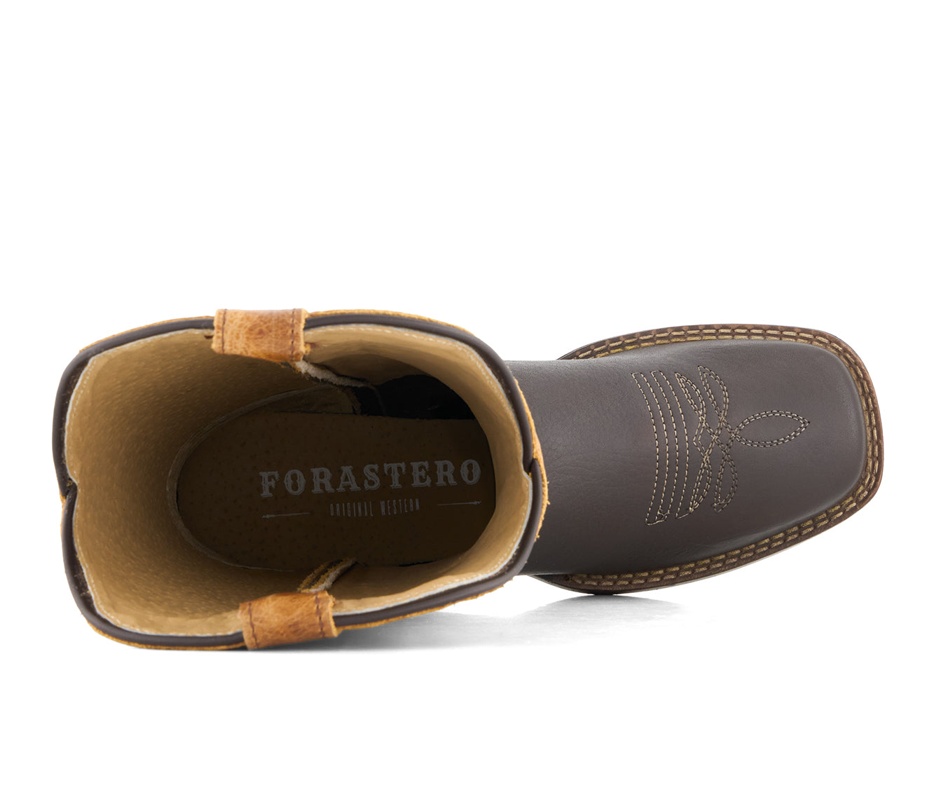 Forastero Women's Real Leather Square Toe Cowgirl Boots 90989