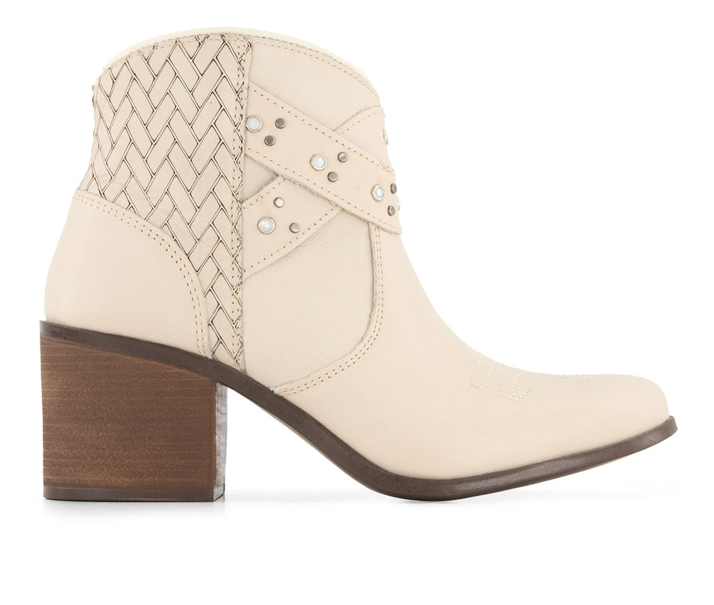 Forastero Women's Real Leather Side Zipper Booties 90995