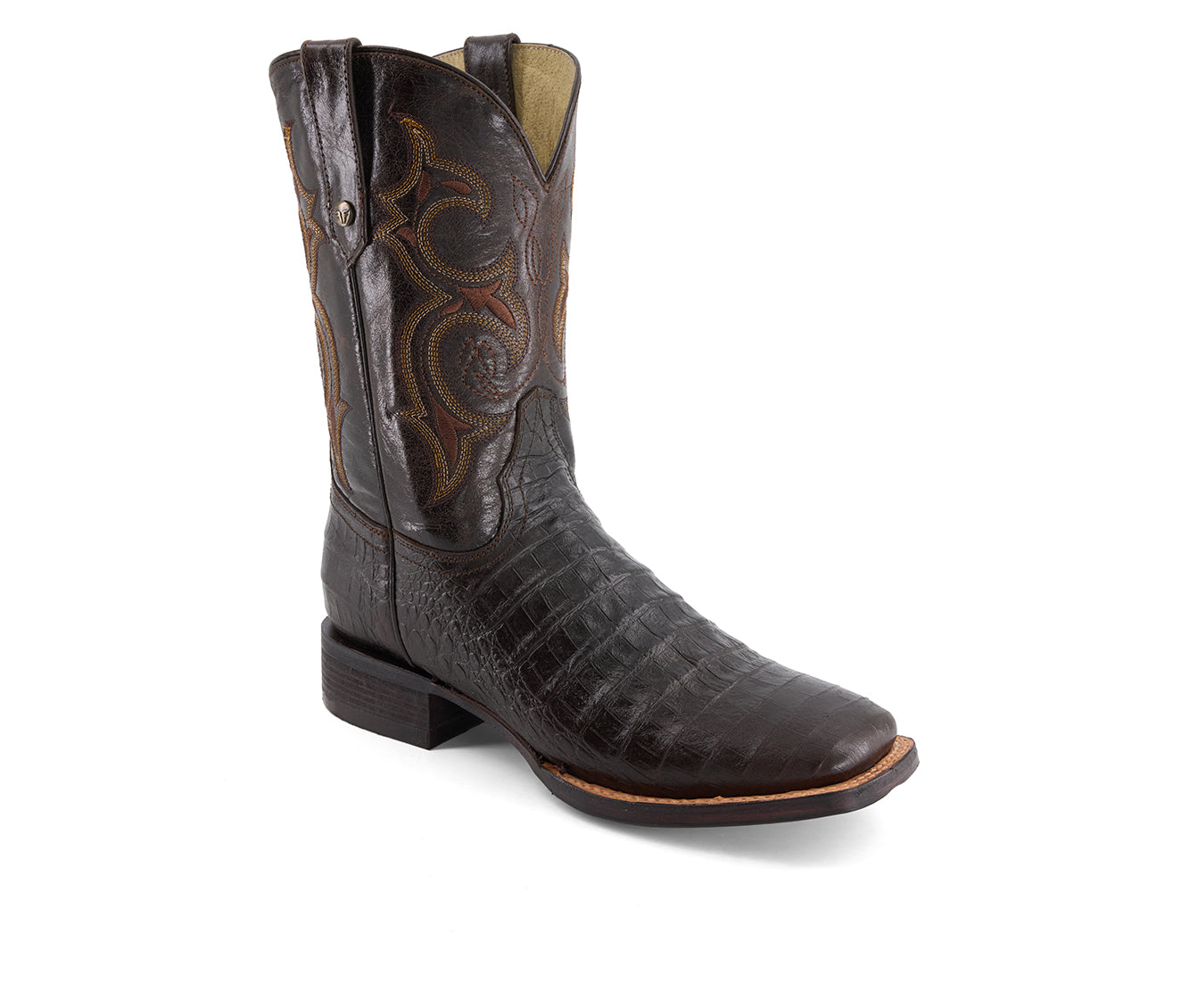 Forastero Men's Croco Embossed Leather Cowboy Boots 90999