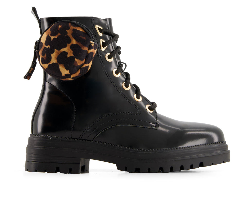 Andrea Women's Patent Boots With Bag 90772