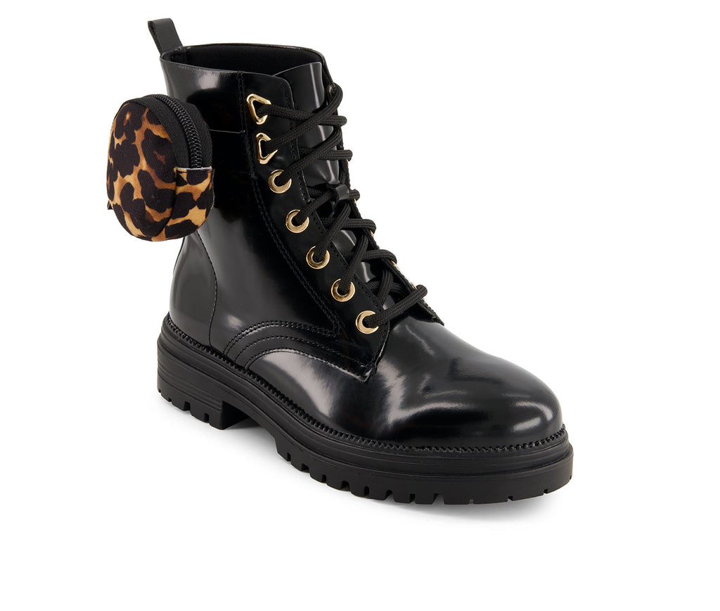 Andrea Women's Patent Boots With Bag 90772