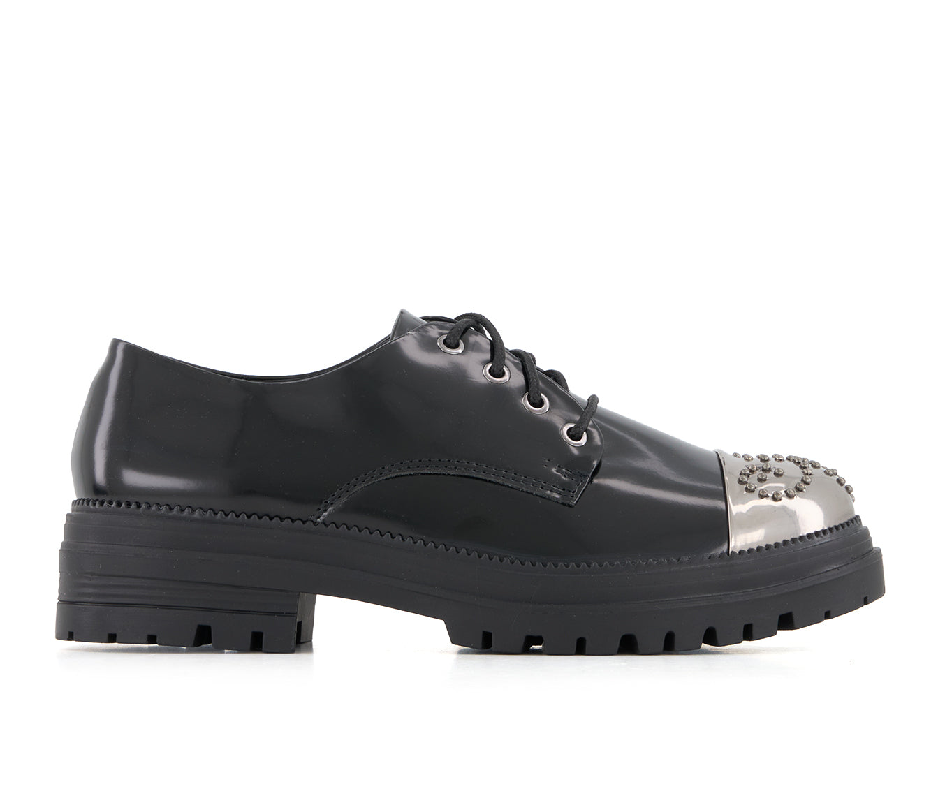 Andrea Women's Metal Toe Patent Oxfords 90799