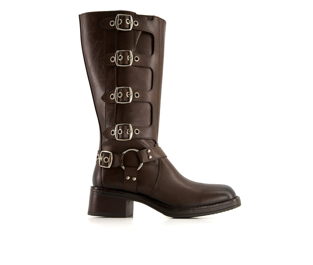 Andrea Women's Tall Biker Boots 90765