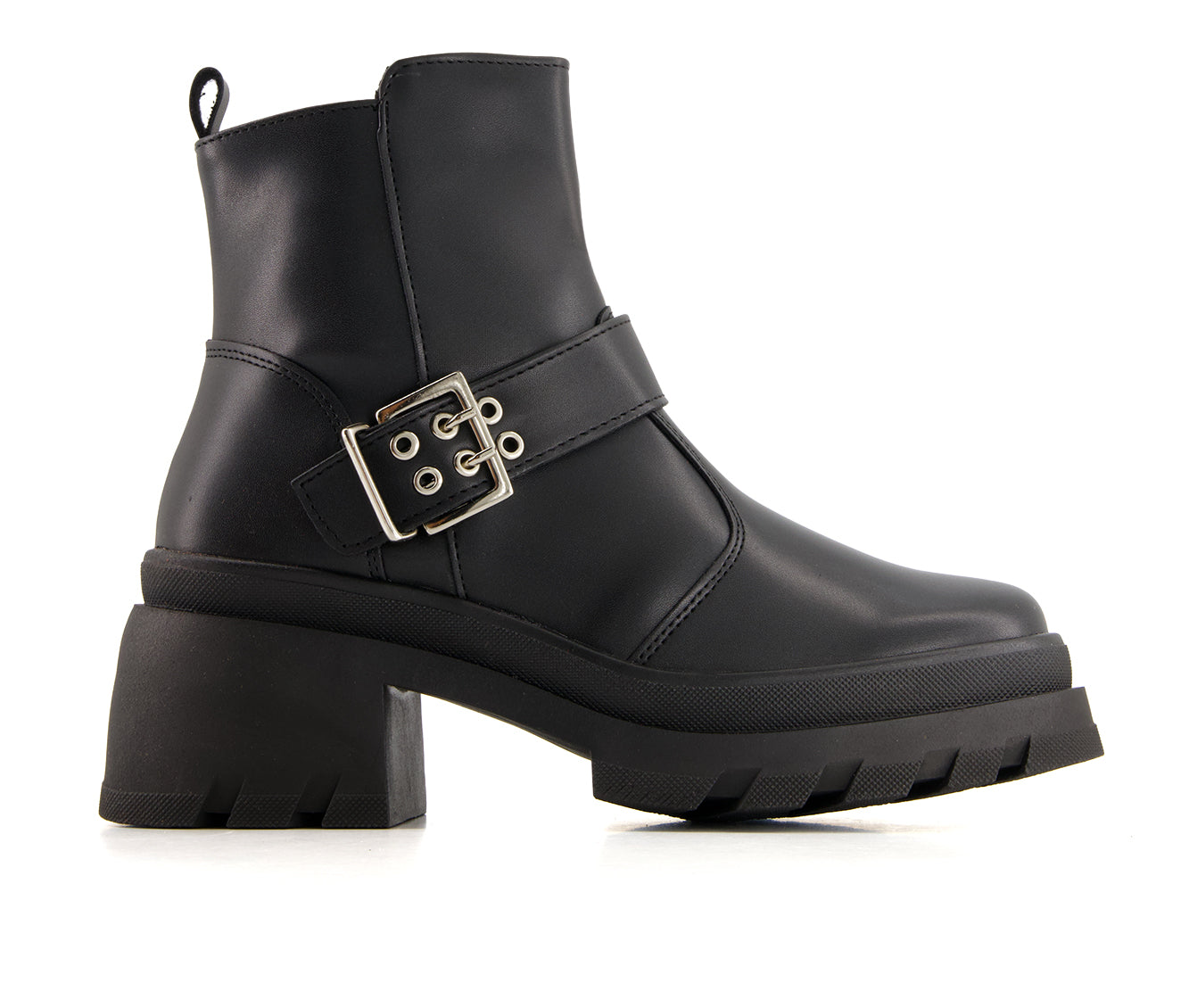 Andrea Women's Biker Boots With Buckle 90792